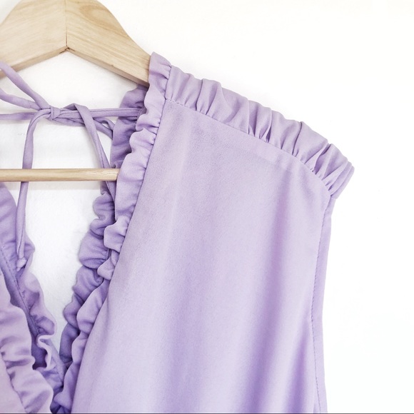 Vintage Lavender Disco Dress - Picture 4 of 8